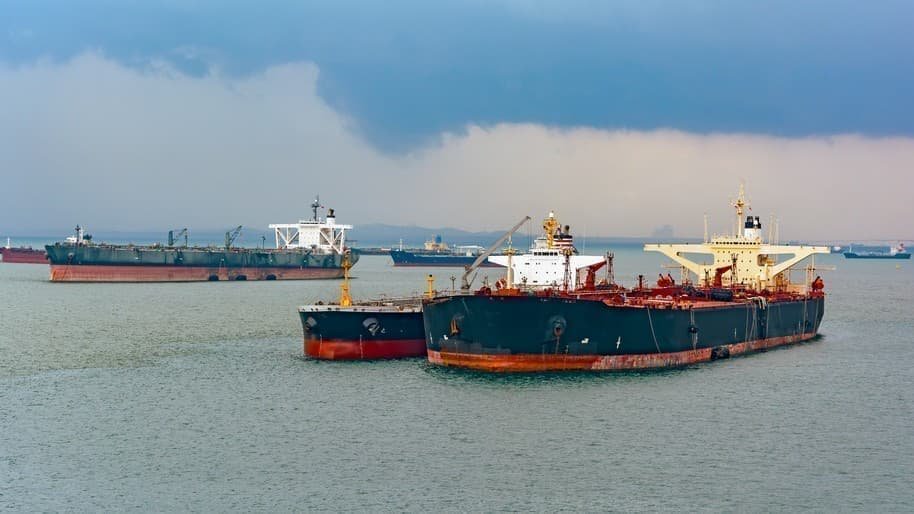 Record Volumes of Sanctioned Oil Sit on Tankers Offshore China
