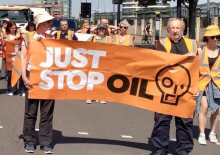 Just Stop Oil Hangs Up Orange Vests, Claiming Victory